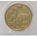 AUSTRALIA 2000 . ONE 1 DOLLAR COIN . ERROR . MULE . STRUCK ON TEN 10 CENTS